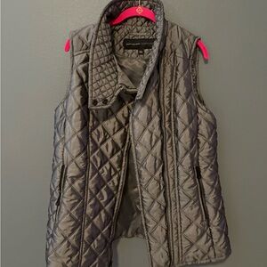 Andrew Marc Charcoal Quilted Women's Vest